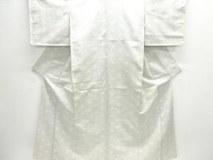 未使用品　麻の葉模様織り出し西陣お召着物